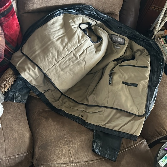 Wilsons Black Leather Thinsulate Ultra Lined Jacket - Picture 9 of 16